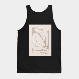 Henri Matisse Blue nude inspired, Neutral art Tank Top